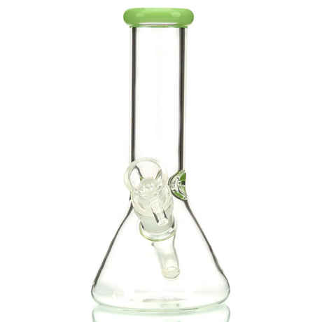 Mini Beaker Water Pipe with Colored Glass Flared Lip and Removable Downstem 5