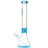 MOB Glass 18-inch Elite Beaker Base Large Water Pipe with Colored Glass Accents