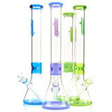MOB Glass 18-inch Elite Beaker Base Large Water Pipe with Colored Glass Accents