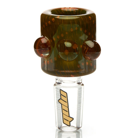 MOB Glass 3 Dot Bubble Stack Glass Bowl For Water Pipe 14mm