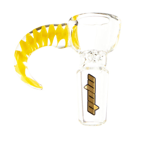 MOB Glass Borosilicate Glass 5-Horn Water Pipe Bowl with Colored Glass Horn