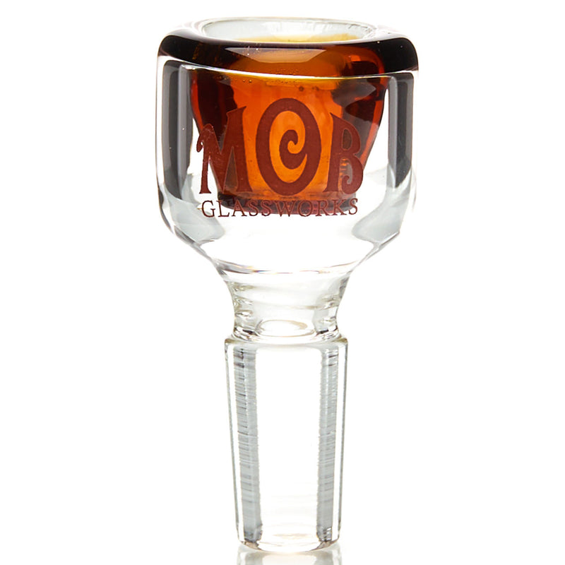 MOB Glass 5-Hole 14mm Slide with Colored Glass and Groundless 14mm Joint