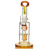 MOB Glass Jet Froth Water Pipe Amber