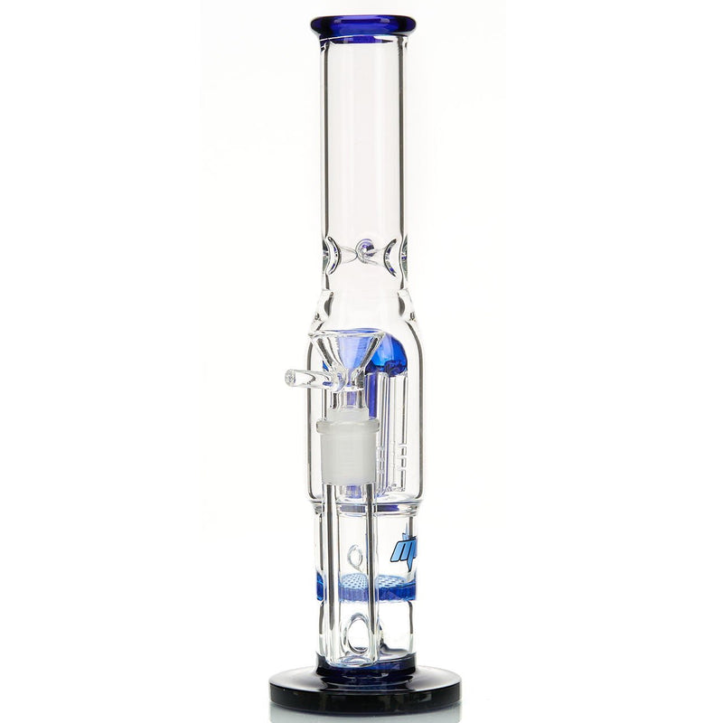 MOB Glass Beehive Water Pipe with Honeycomb Perc, 7 arm tree perc and 3-pinch ice catcher