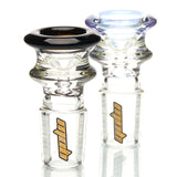 MOB Glass Crown Slide 18mm Groundless male joint with colored rim