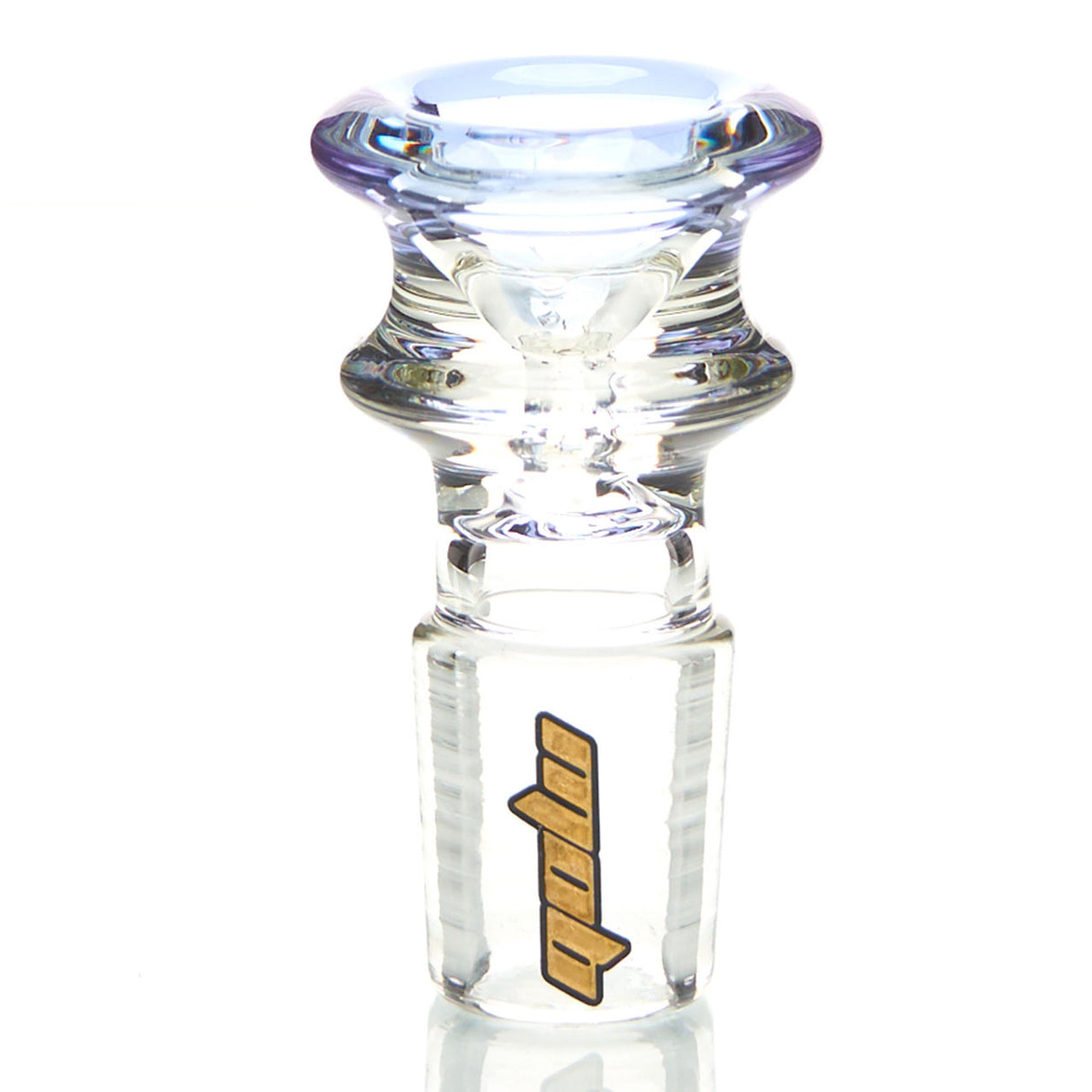 MOB Glass Crown Slide 18mm Groundless male joint with colored rim