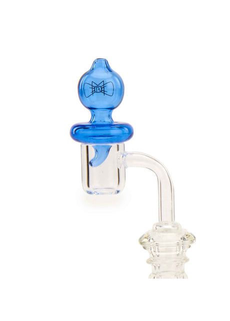Affordable glass directional bubble carb caps by MOB Glass - Blue