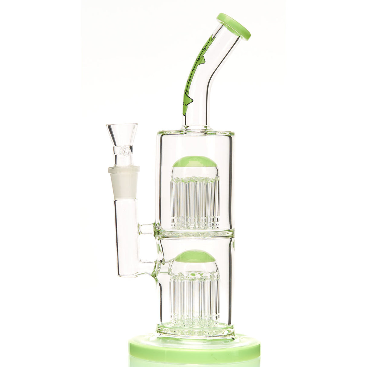 MOB Glass Eden Double Tree Perc Water Pipe for use with dry herb or concentrates