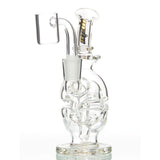 MOB Glass Fab Egg Mini Dab Rig with fixed stem diffuser and 10mm 90-degree female joint
