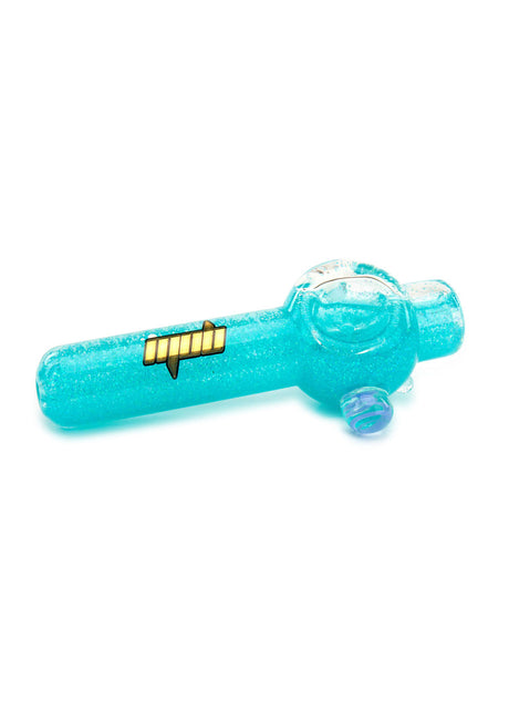 MOB Glass Glycerin-Filled Freeze Hand Pipe -  Blue