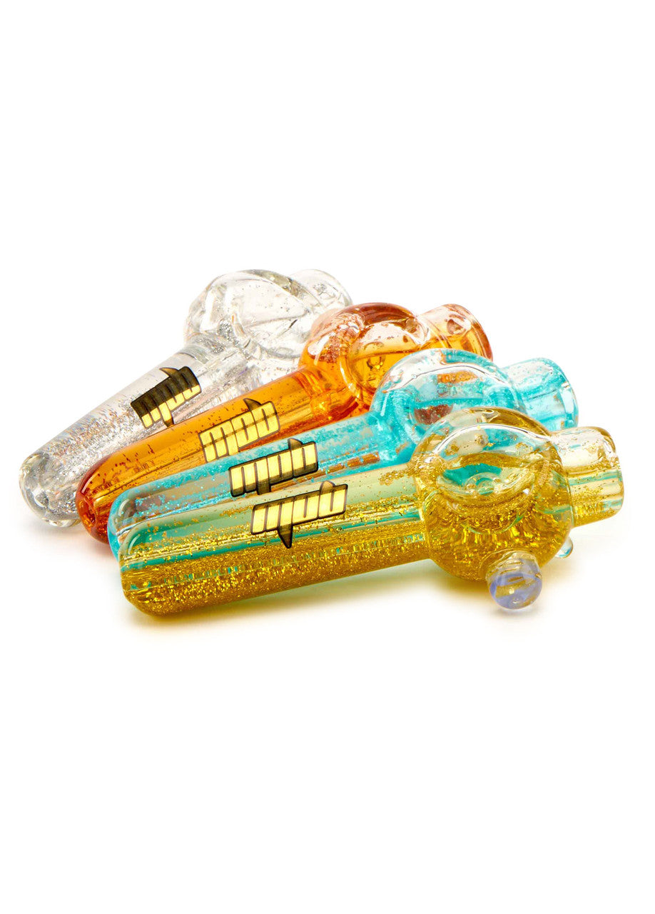 MOB Glass Glycerin-Filled Freeze Hand Pipe