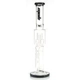 MOB Glass Magnus Large Straight Tube Water Pipe with Double Seed of Life Percs