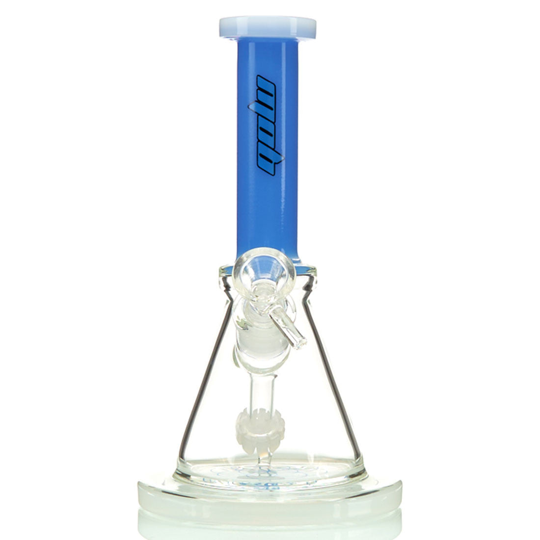 MOB Glass Marek Water Pipe with Colored Glass Neck and MOB Logo 3