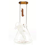 MOB Glass Micro Beaker Water Pipe with Diffused Down stem in a variety of colors