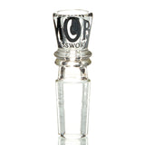 MOB Glass Microdot 14mm Slide for water pipe. Mini sized flower bowl in a variety of colors.