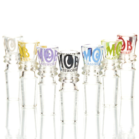 MOB Glass Microdot 14mm Slide for water pipe. Mini sized flower bowl in a variety of colors.
