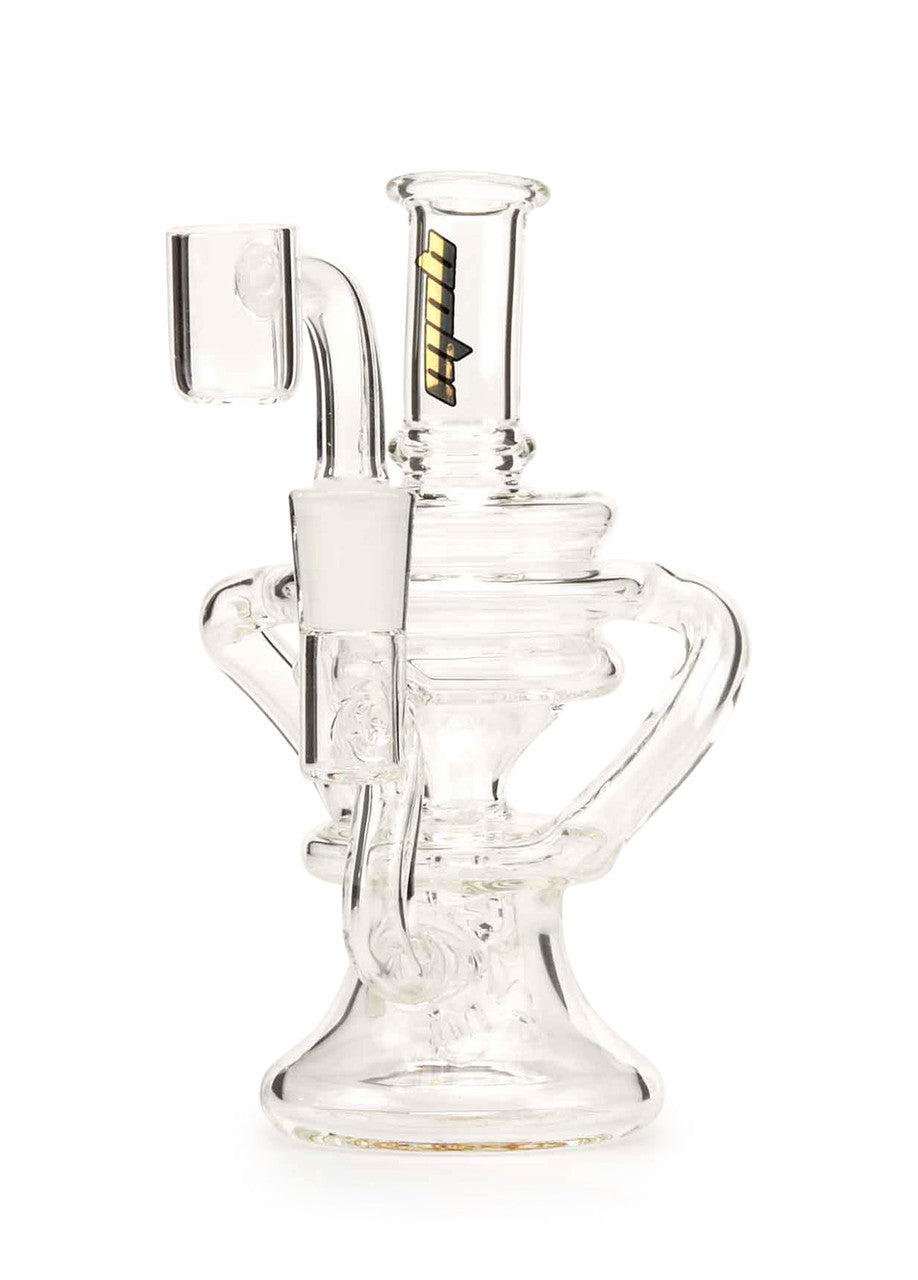 MOB Glass Mini Recycler Dab Rig Clear Borosilicate Glass