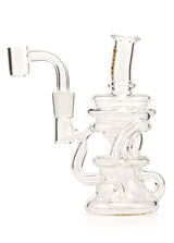 MOB Glass Mini Recycler Dab Rig Clear Borosilicate Glass
