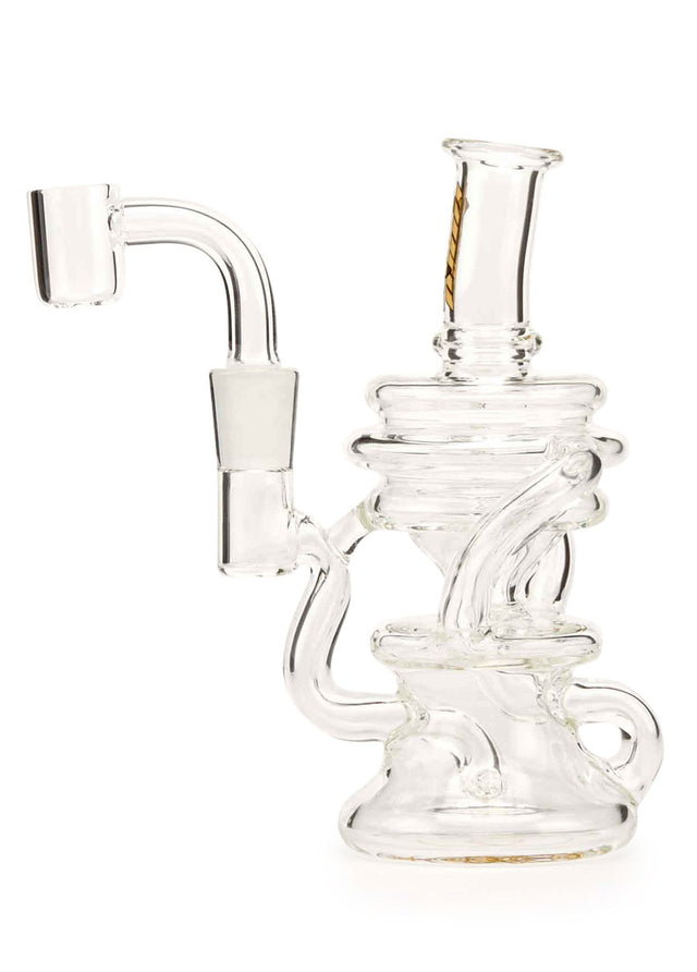 MOB Glass Mini Recycler Dab Rig Clear Borosilicate Glass