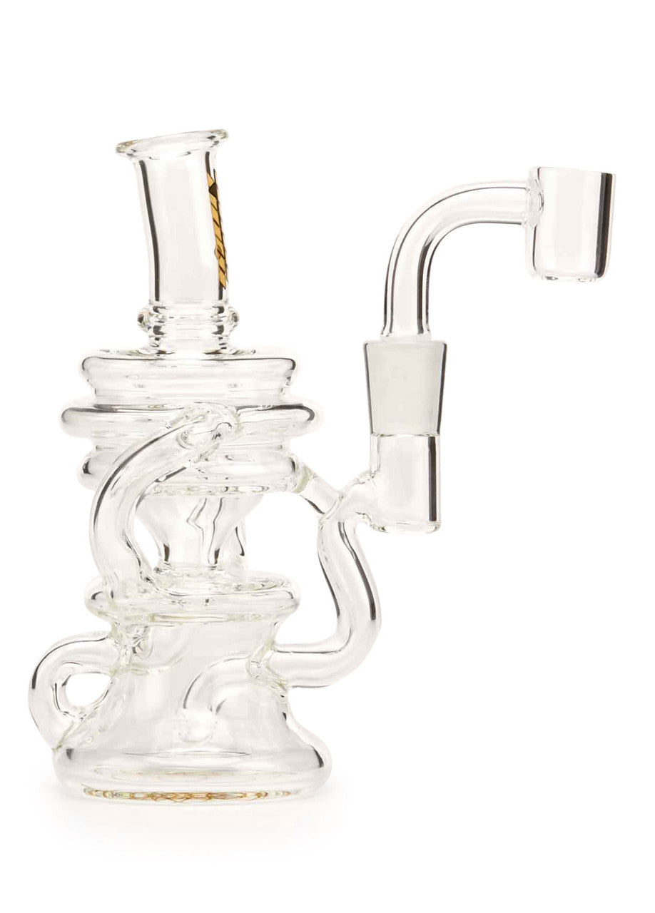 MOB Glass Mini Recycler Dab Rig Clear Borosilicate Glass
