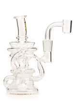 MOB Glass Mini Recycler Dab Rig Clear Borosilicate Glass