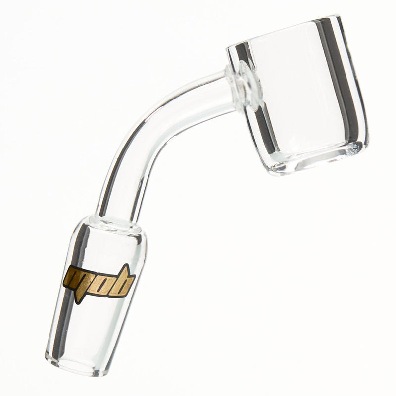 MOB Glass 14mm Male Quartz Banger with Flat Top Design 45-degree angle