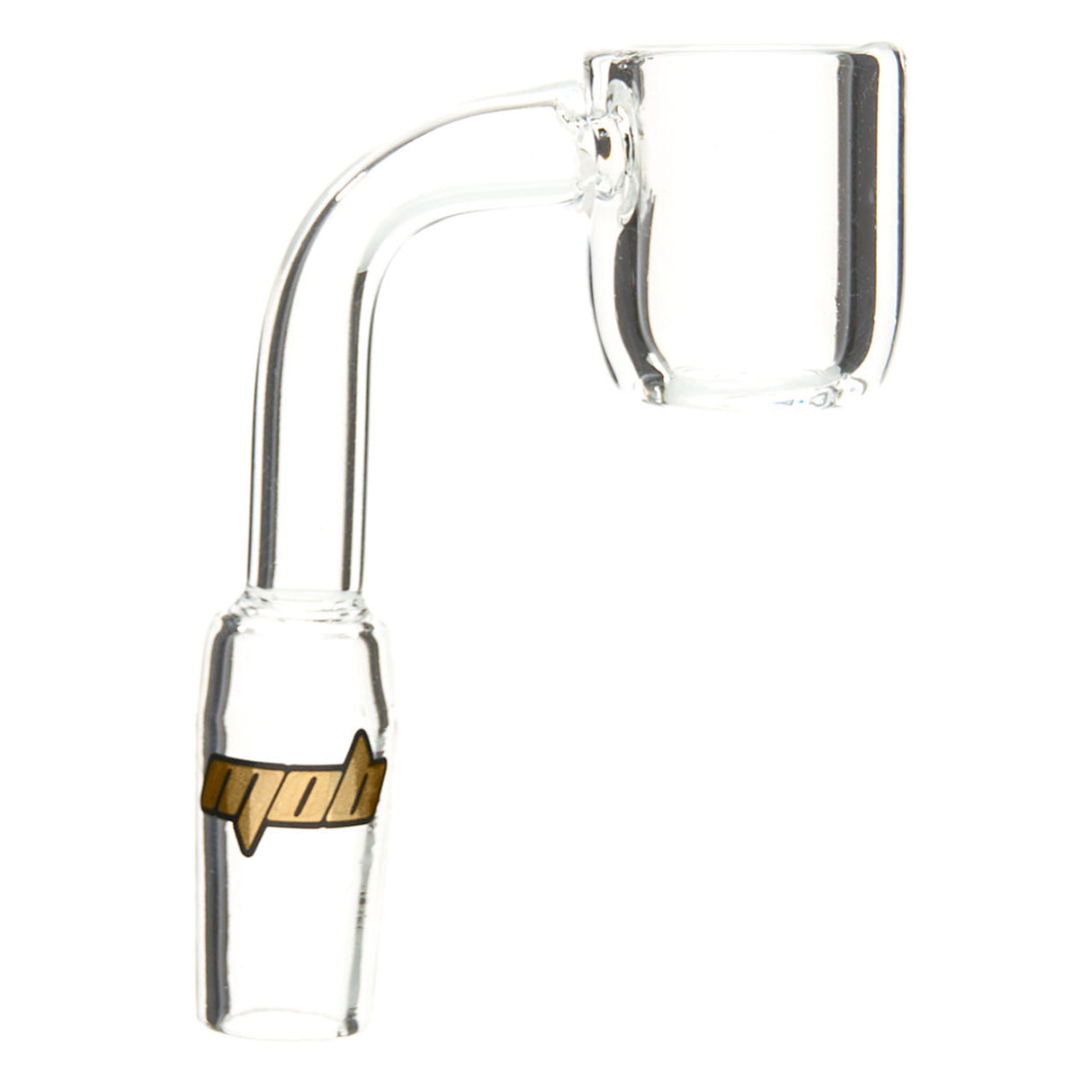 MOB Glass 14mm Male Quartz Banger with Flat Top Design 90-degree angle