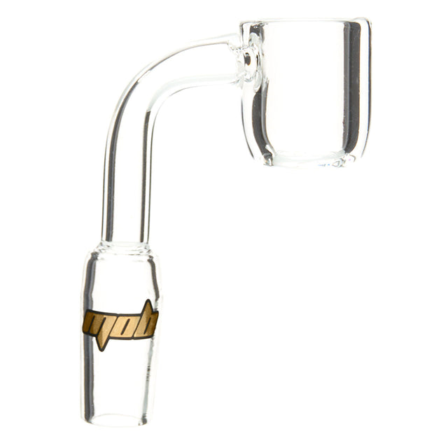 MOB Glass 14mm Male Quartz Banger with Flat Top Design 90-degree angle