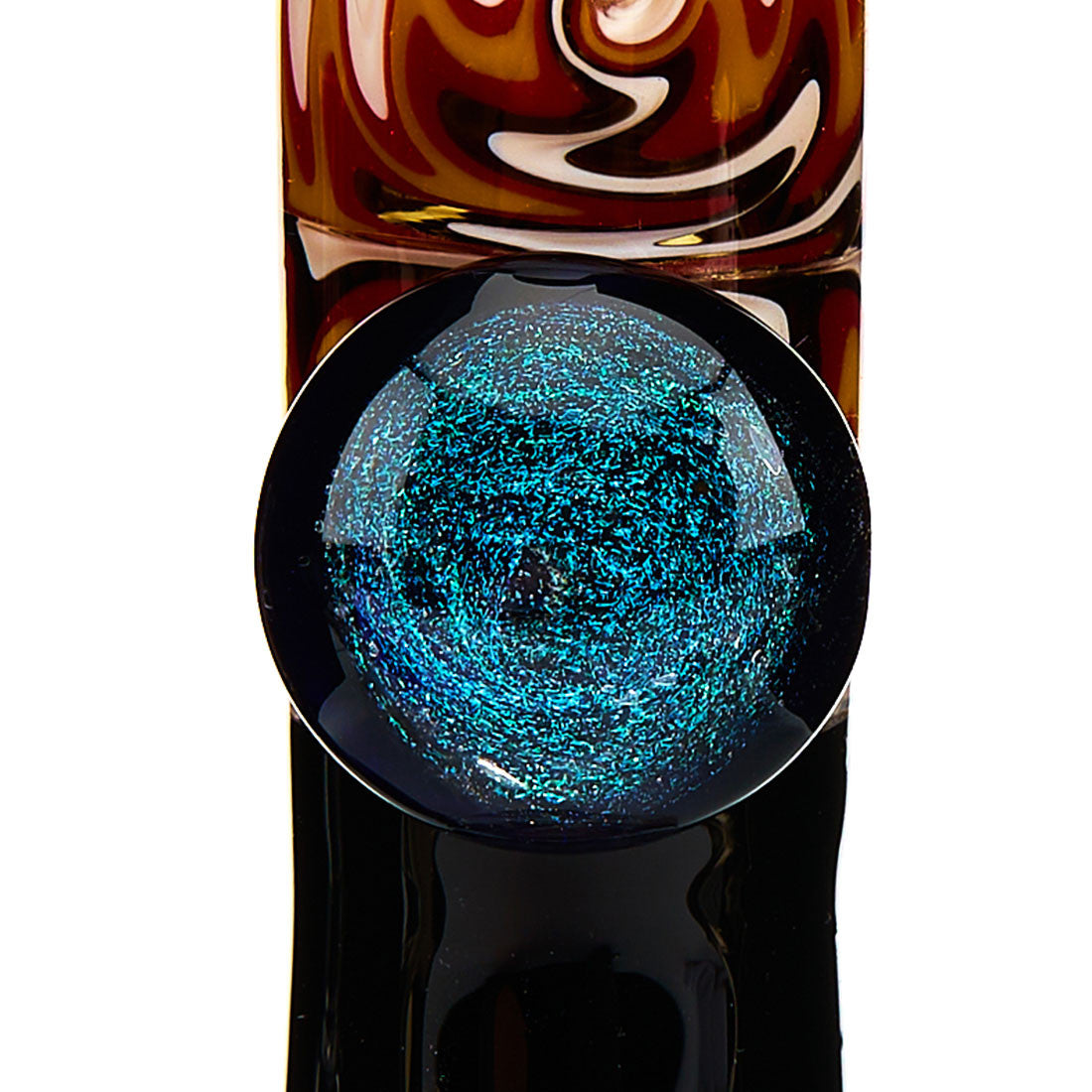 MOB Glass Section 8 Beaker Water Pipe with Wig Wag Worked Glass in Multiple Colors Detailed 7