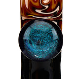 MOB Glass Section 8 Beaker Water Pipe with Wig Wag Worked Glass in Multiple Colors Detailed 7