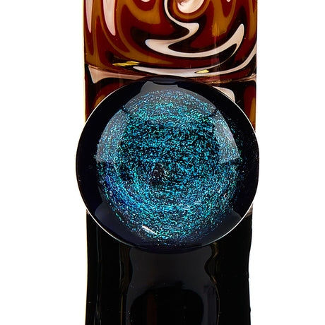MOB Glass Section 8 Beaker Water Pipe with Wig Wag Worked Glass in Multiple Colors Detailed 7