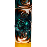 MOB Glass Section 8 Beaker Water Pipe with Wig Wag Worked Glass in Multiple Colors Detailed 10
