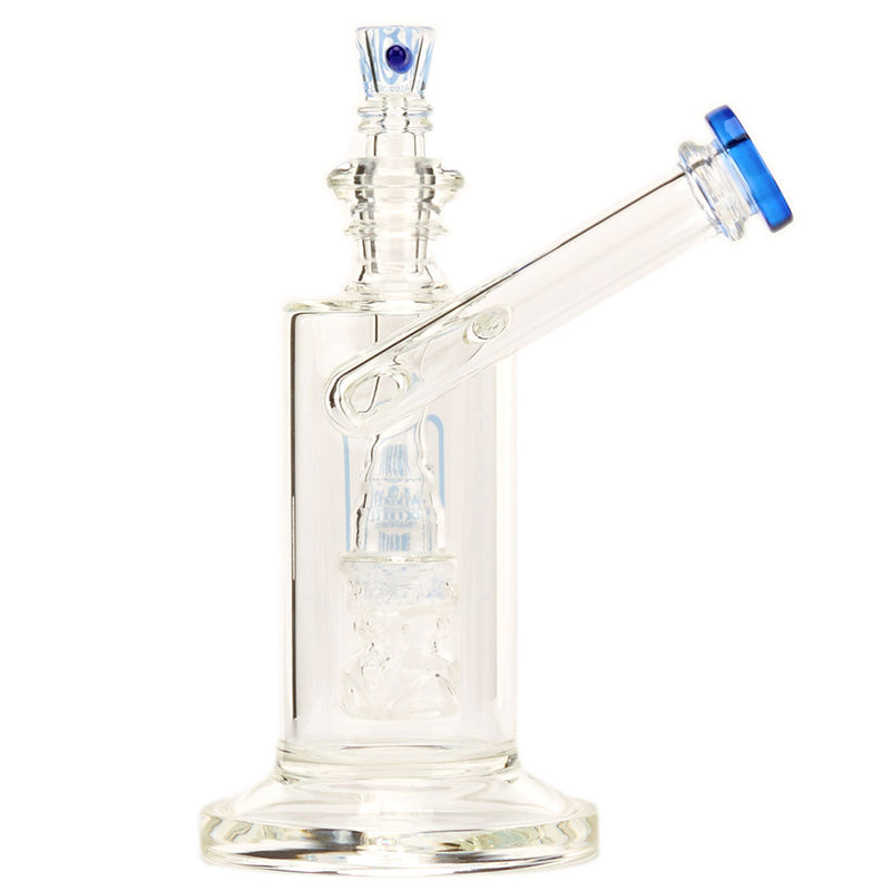 Best Scientific Glass Sidecar Bubble Water Pipe By Mob Glass Blue Dream Color