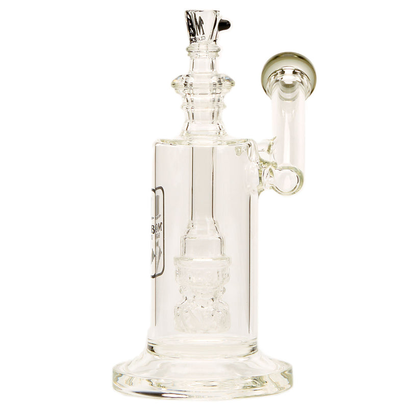 Best Scientific Glass Sidecar Bubble Water Pipe By Mob Glass Purple Rain Color