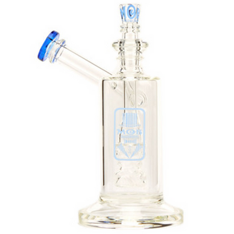 Best Scientific Glass Sidecar Bubble Water Pipe By Mob Glass Blue Dream Color