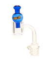 MOB Glass Small Bubble Carb Cap - Blue