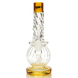 MOB Glass Swirl Hanger Water Pipe with Textured Borosilicate Color Glass