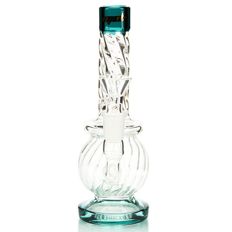 MOB Glass Swirl Hanger Water Pipe with Textured Borosilicate Color Glass