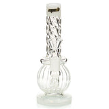 MOB Glass Swirl Hanger Water Pipe with Textured Borosilicate Color Glass
