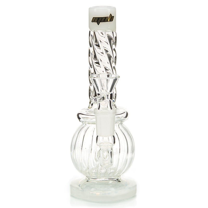 MOB Glass Swirl Hanger Water Pipe with Textured Borosilicate Color Glass