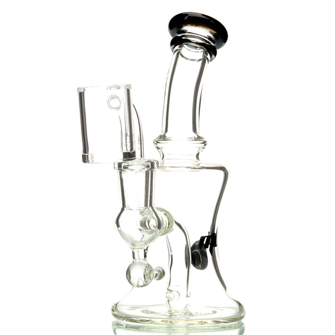 MOB Glass Quest Dab Rig with Double Diffused Perc and Colored Borosilicate Glass 5