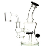 MOB Glass Quest Dab Rig with Double Diffused Perc and Colored Borosilicate Glass