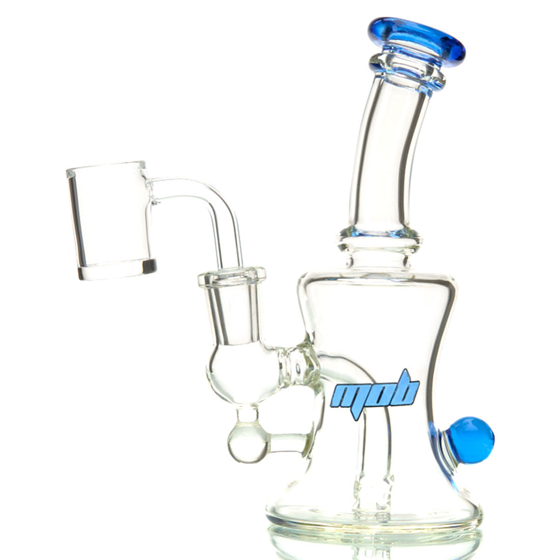 MOB Glass Quest Dab Rig with Double Diffused Perc and Colored Borosilicate Glass 2