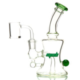 MOB Glass Quest Dab Rig with Double Diffused Perc and Colored Borosilicate Glass 3