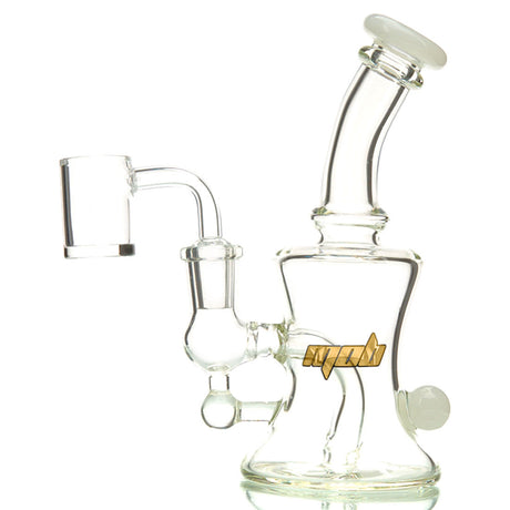 MOB Glass Quest Dab Rig with Double Diffused Perc and Colored Borosilicate Glass 4