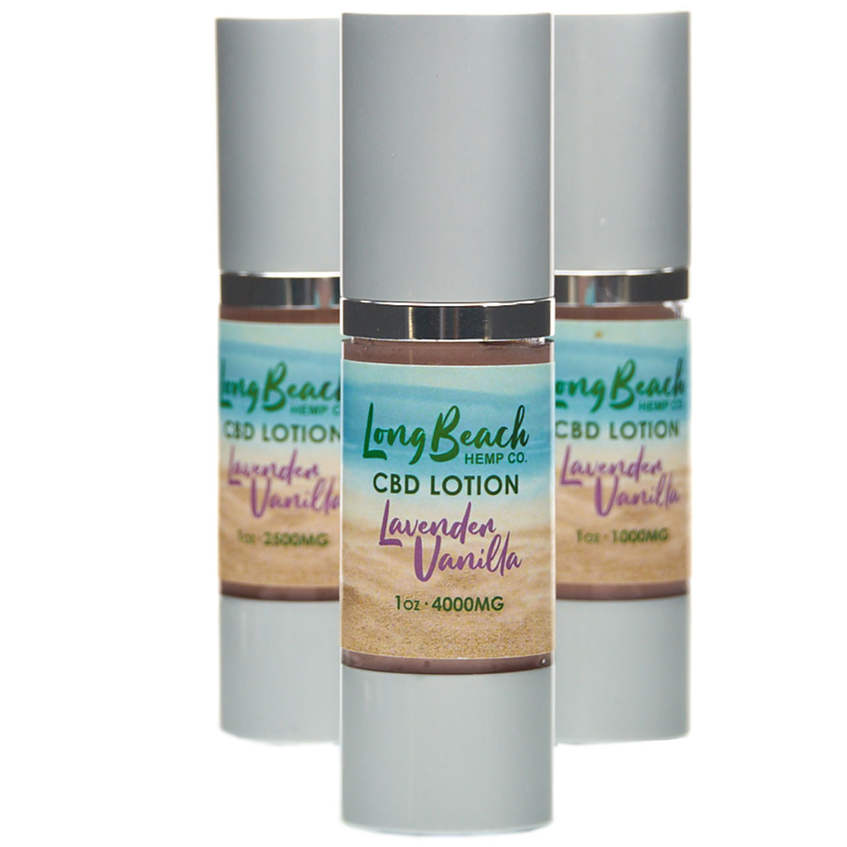 Long Beach Hemp Co. CBD Full Spectrum Body Lotion Lavender Vanilla Scented