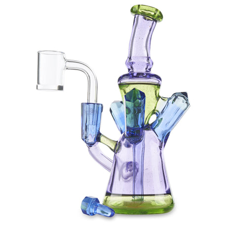 murdoc single uptake recycler green stardust and purple lollipop water pipe