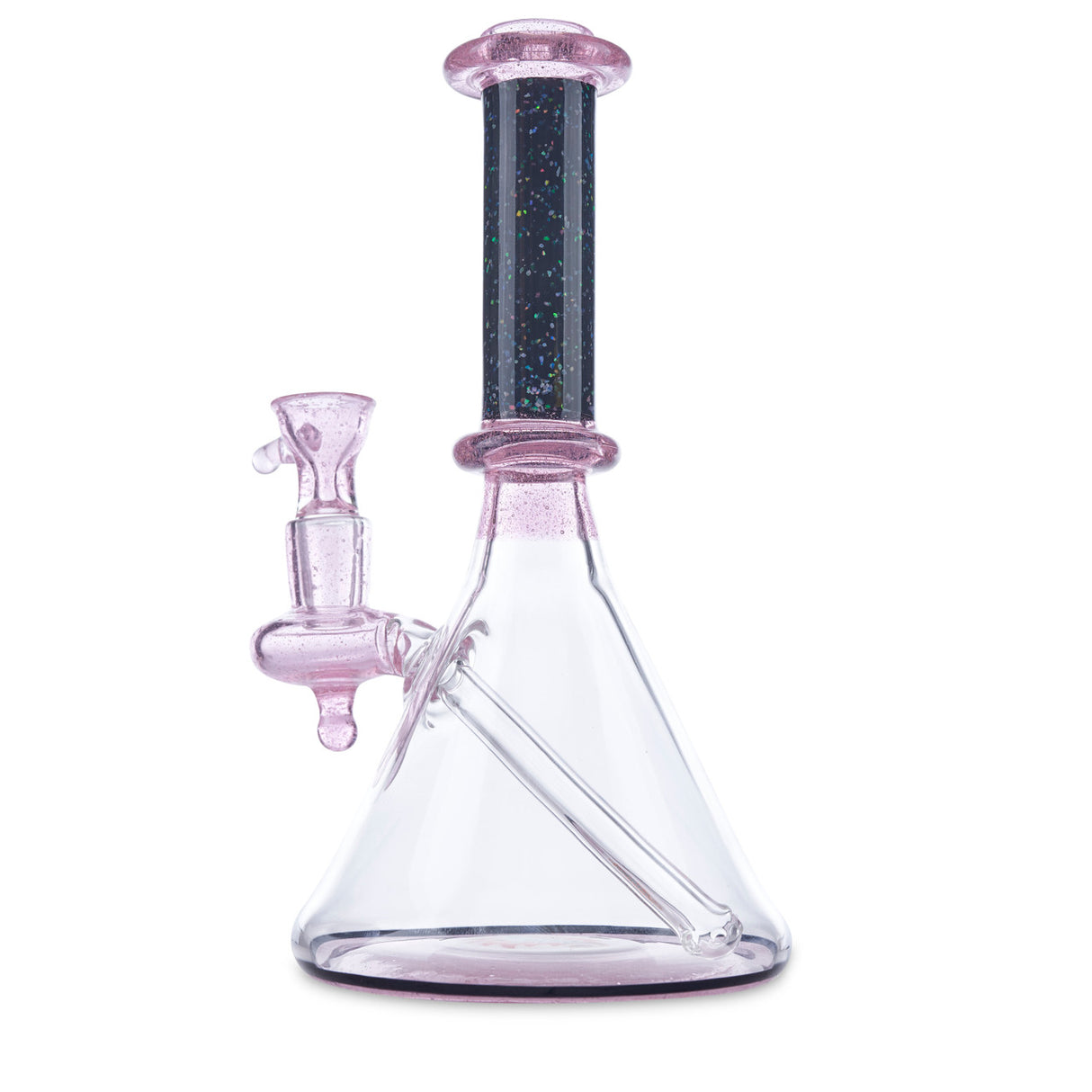 neff glass banger hanger with crushed opal dab rig for wax and oils