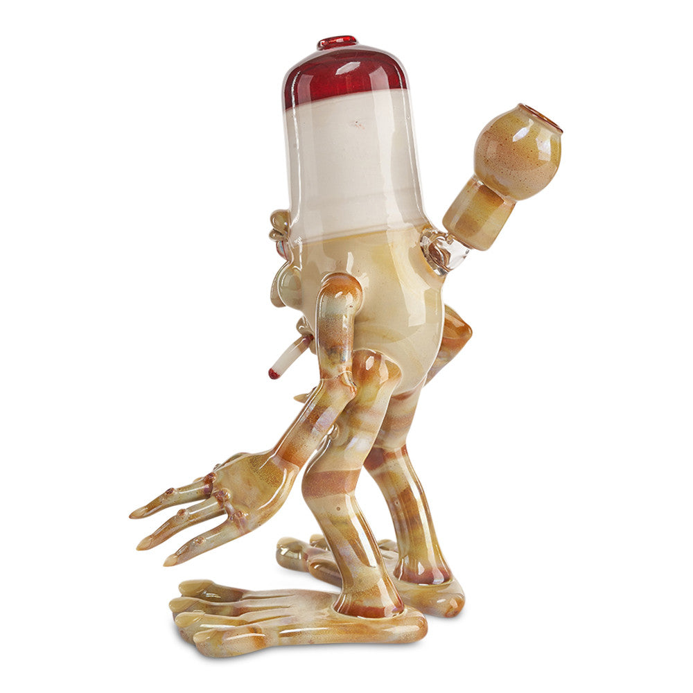 niko cray cig pipe with hand blown hands and feet