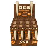OCB Virgin Unbleached 1 1/4" Pre-Rolled Cones for smoking dry herbs or tobacco. 32 | 6 Pack Box.